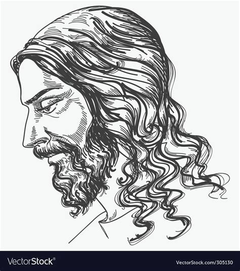 Jesus Christ Profile Portrait Download A Free Preview Or High Quality