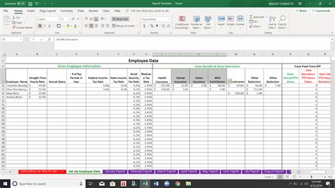 Payroll System Excel Template Karmafod