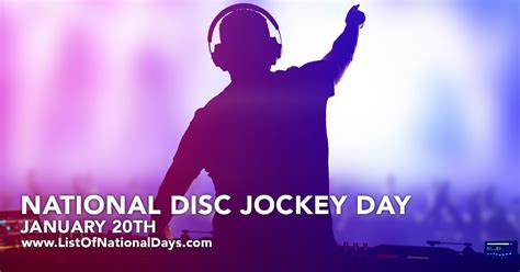 National Disc Jockey Day List Of National Days