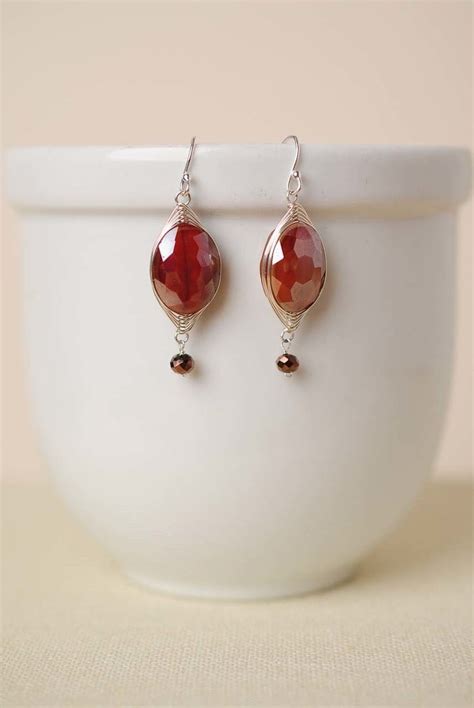 Anne Vaughan Designs Herringbone Crystal Oblong Dangle Earrings