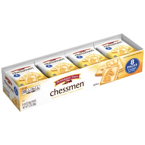 Pepperidge Farm Chessmen Butter Cookies 72 Oz Multi Pack Tray 8