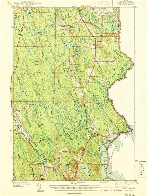 Amity Maine Map