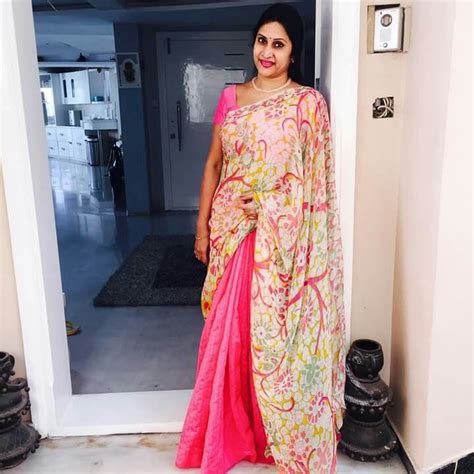 Madhuri Atluri Saree Models Saree Designs Beautiful Saree