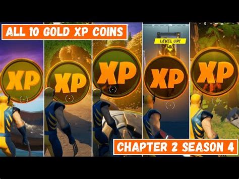 All content i will be uploading about fortnite: All 10 Gold XP Coins Locations in Fortnite Chapter 2 ...