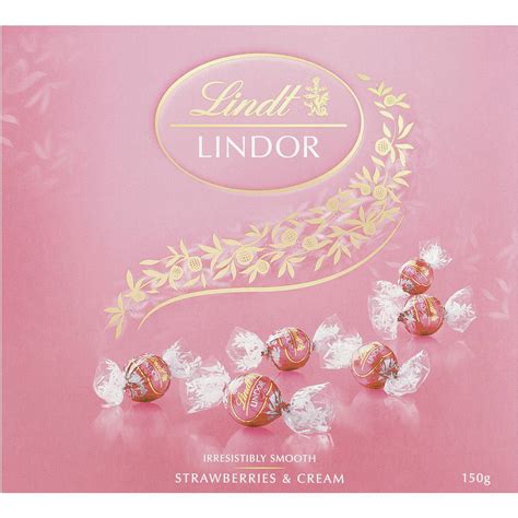 Made with the finest ingredients, sourced from world renowned growing regions. Lindt Lindor Chocolate Balls Strawberries & Cream 150g box ...