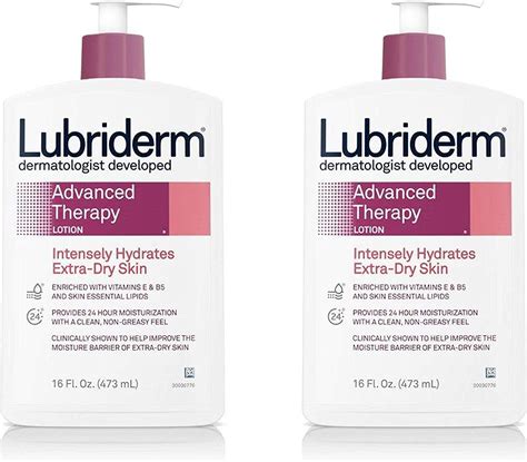 Lubriderm Intense Skin Repair Body Lotion 16 Ounce Pump Bottles Pack