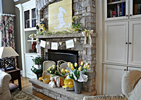 Check out our fireplace decor selection for the very best in unique or custom, handmade pieces from our home décor shops. Here Comes Peter Cottontail {Spring Mantel} - Fox Hollow ...