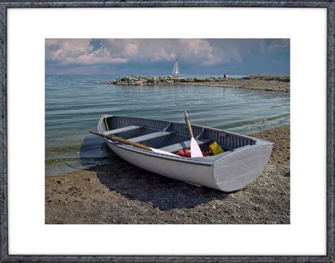 Wooden Row Boat On The Shore Of Lake Ontario In Toronto Canada Etsy