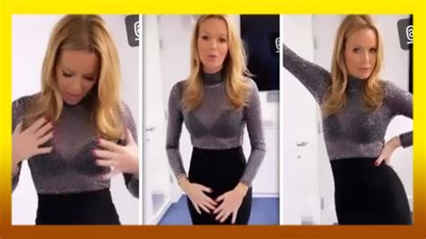 amanda holden suffers wardrobe malfunction as she showcases skintight outfit with fans fap