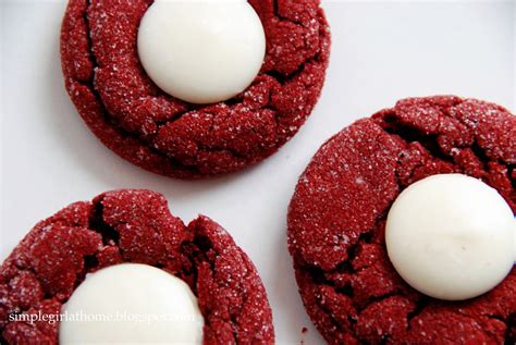 Red Velvet Peppermint Kiss Cookies