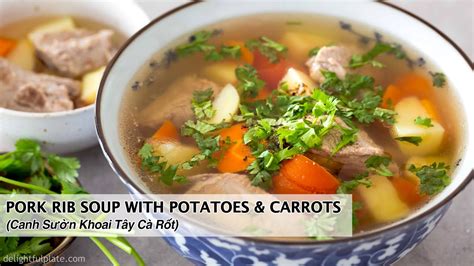 Pork Rib Soup With Potatoes Carrots Canh S N Khoai T Y C R T