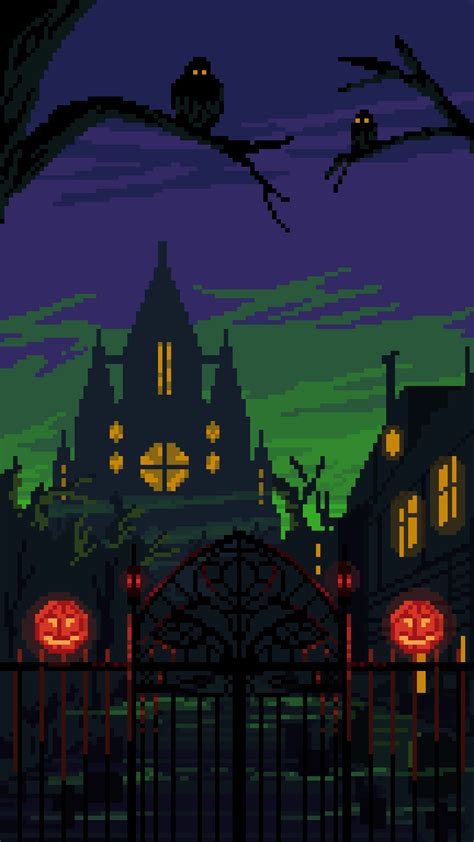 Oc Halloween Scene Pixel Dailies Rpixelart