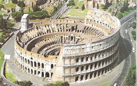Coliseo Roma Vista Aerea Viajar A Italia