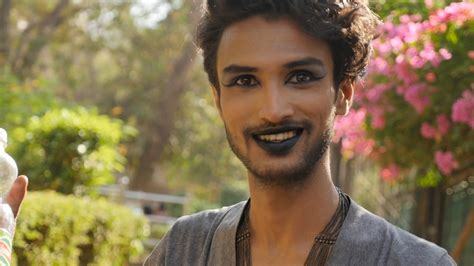 Beautiful Indian Gay Man Doing Make Up For Mumbai Pride Marchlesbiantransgenderbisexualwoman