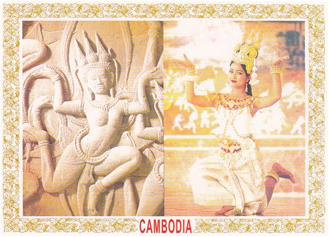 postcards of unesco intangible cultural heritage cambodia the royal ballet of cambodia