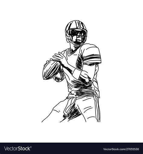 Share More Than 150 American Football Player Sketch Super Hot In