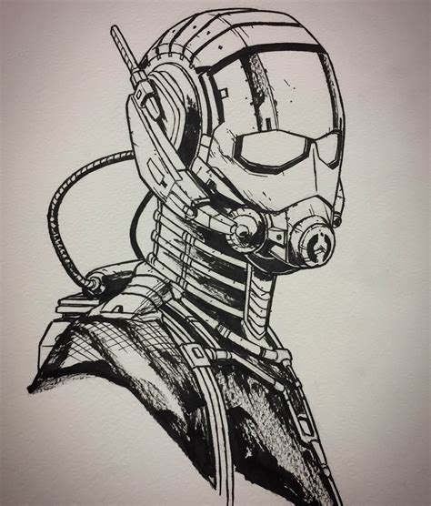 Ant Man Sketch By Andy Park For Ant Man And The Wasp Comic Art Sketch