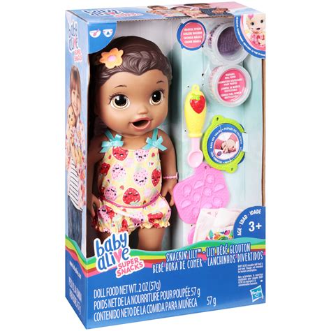 Baby Alive Super Snacks Snackin Lily Baby Brunette Baby Doll That