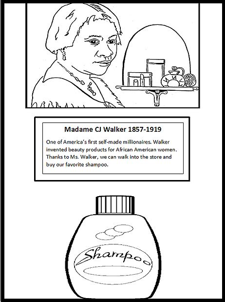 Coloring Pages Of Madam Cj Walker ~ Coloring Pages World