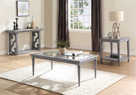 A combination of décor and utility Artesia 3Pc Coffee & End Tables Set 86090 in Natural by Acme