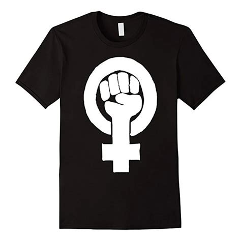 Women S Fashion Feminist Symbol T Shirt Protestor Support Feminism Sho