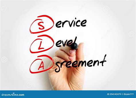 Sla Service Level Agreement Commitment Between A Service Provider And
