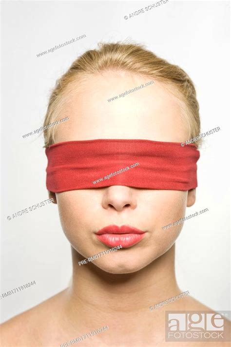 Woman With Bandaged Eyes Stock Photo Picture And Rights Managed Image Pic Pre Rm