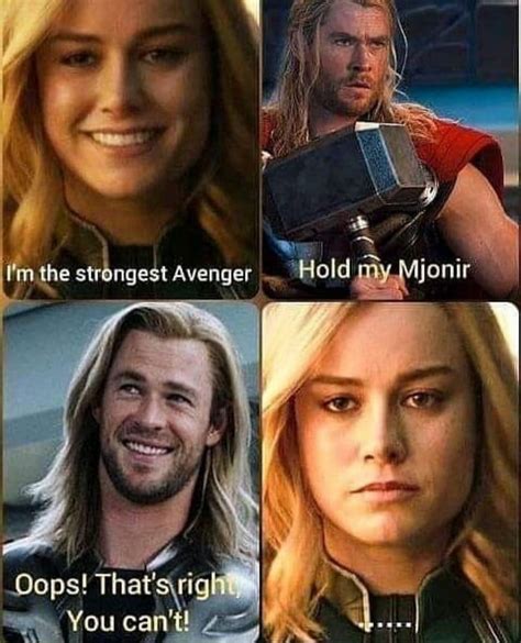 Captain Marvel Not Strong In 2020 Marvel Memes Marvel Jokes Funny