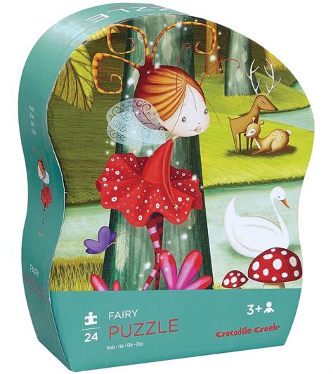 Crocodile Creek Mini Shaped Box Puzzle 24 Piece Fairy
