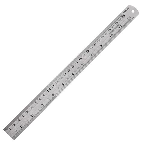 Buy 12 Inch 30cm Stainless Steel Ruler Metal Rule With Conversion