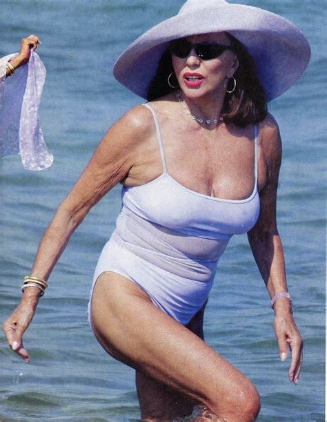 Joan Collins St Tropez In Joan Collins Purple Swimsuit Bikinis My Xxx