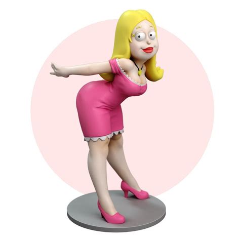 Francine Smith Figurine American Dad D Printed Solid Resin Gifts Garage Kit Collectable Th