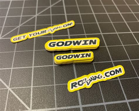 Custom Made To Order Text Or Name Stickers Rc Swag Stickers T