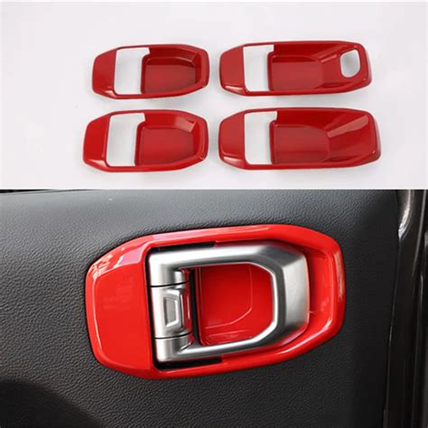 Accessories Inner Doors Handles Bowl Cover Trim Decoration For Jeep