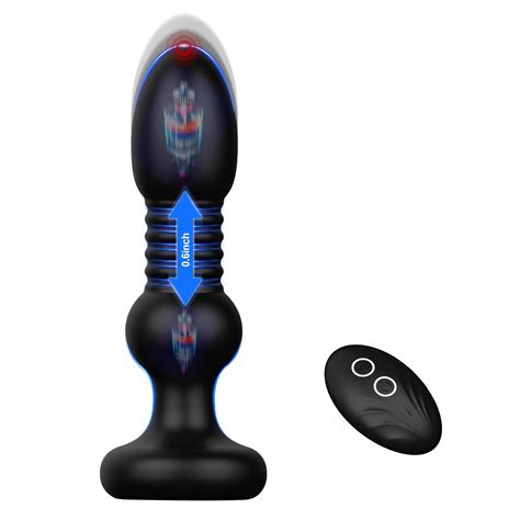 Xoplay Thrusting Anal Vibrator Vibrating Anal Plug Prostate Massager Remote Control Butt Plug