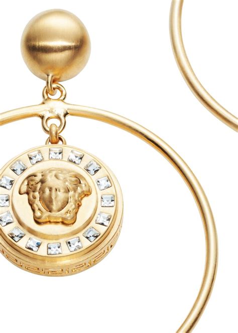 This Pair Of Versace Hoop Earrings Is A Unique Take On A Classic Style