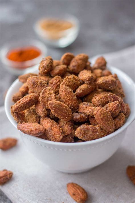 Spicy Cinnamon Roasted Almonds Perfect Guilt Free Snack