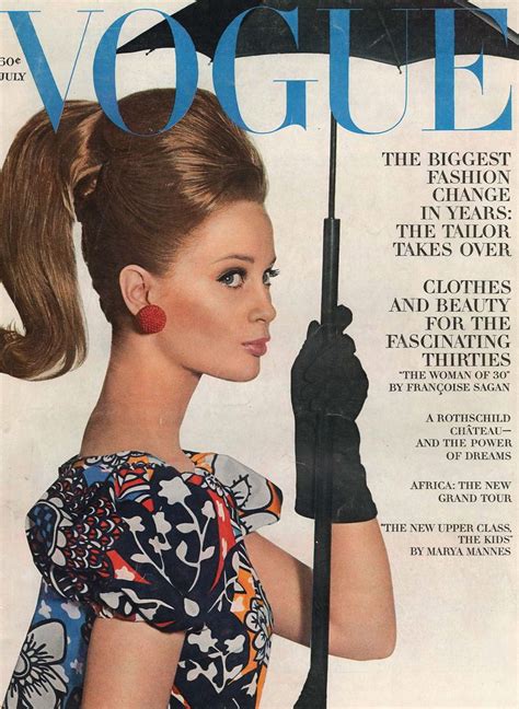 Vogue Covers From The S Sixties Model Celia Hammond On The Cover