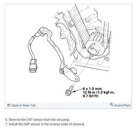 Crankshaft Position Sensor Location I Am Trying To Replace The