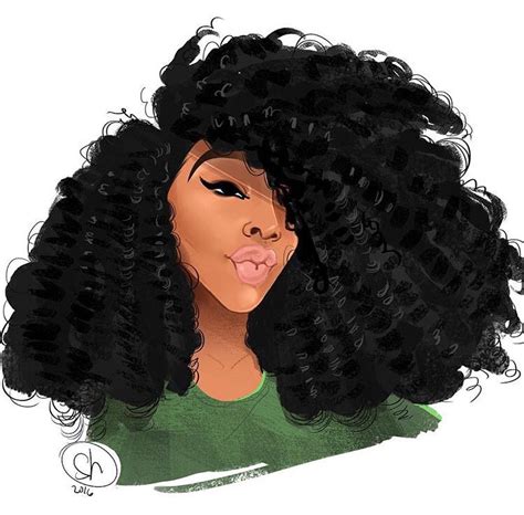 Natura Hair Art Black Girl Art Black Women Art Black Girl Magic