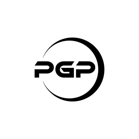 Pgp Letter Logo Design In Illustration Vector Logo Calligraphy
