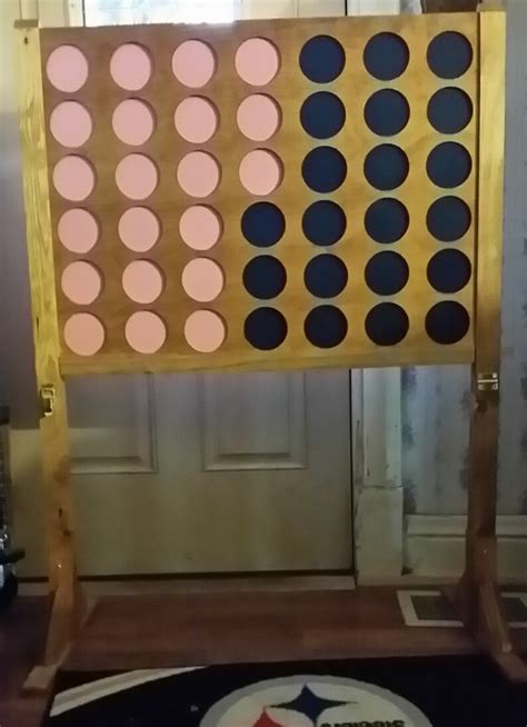 Giant Homemade Connect 4 Game Painted Etsy