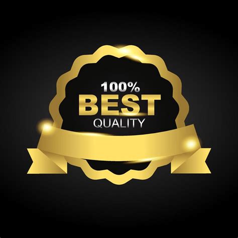 Vector Gold Best Quality Badge 10791380 Vector Art At Vecteezy