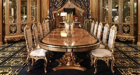 Luxury Dining Furniture Exquisite Boulle Marquetry Work Dining