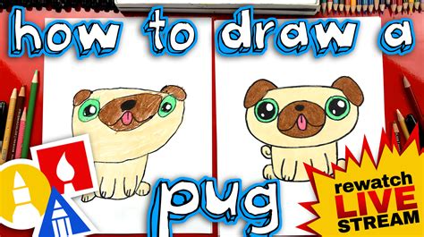 How To Draw A Pug Kawaii Art For Kids Hub
