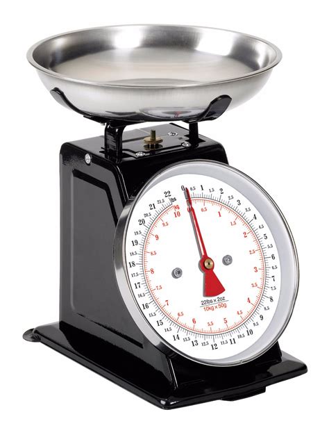 New 22 Lbs Retro Mechanical Kitchen Scale Silver And Black 410mks Uncle