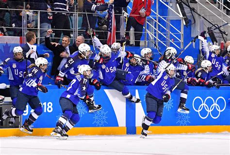 Hockey is a sport in which two teams play against each other by trying to manoeuvre a ball or a puck into the opponent's goal using a hockey stick. Olympic Update: USA Women's Hockey Wins Gold - ESPN 98.1 ...
