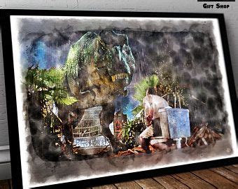 Jurassic Park Toilet Poster Art Painting Unique Items Products