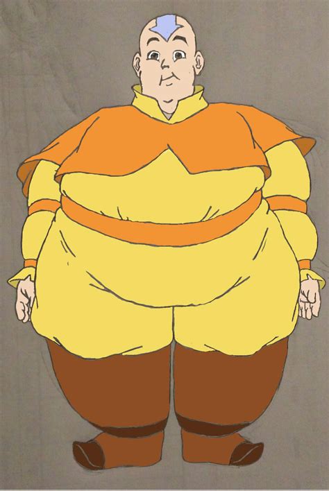 Fat Aang Colored By Demongod18 On Deviantart