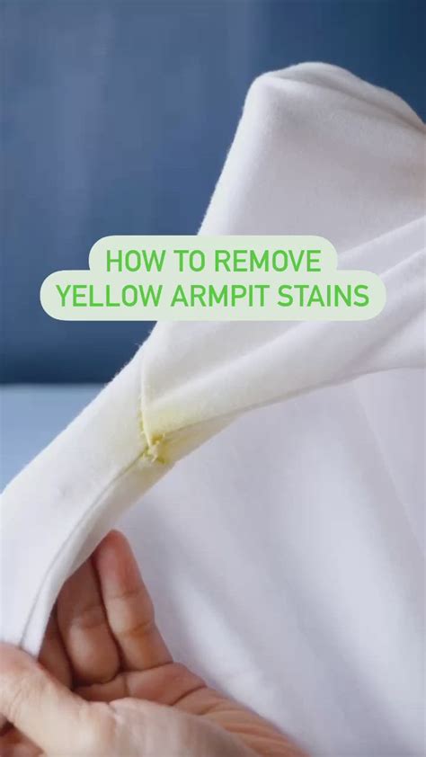 How To Remove Yellow Armpit Stains Cleaning Hacks Diy Cleaning Hacks